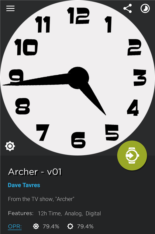 Archer watch face - v01 | DaveTavres.com