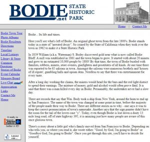 Bodie.net from 1996 | Tavres.com